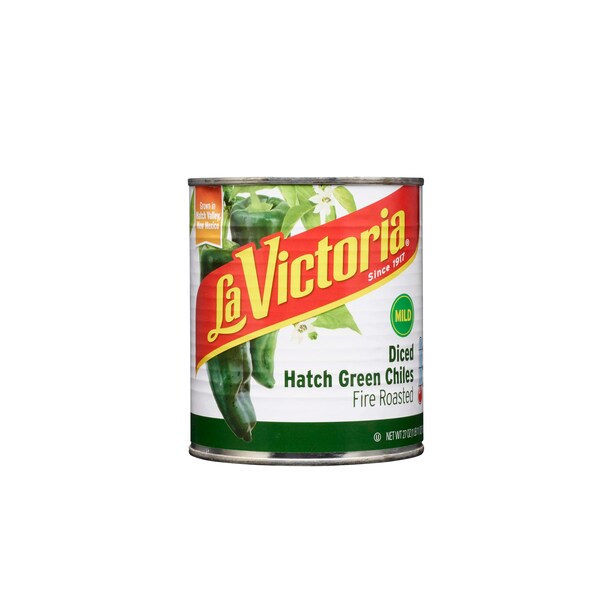 La Victoria 27 oz. La Victoria Fire Roasted Hatch Green Chile, PK12 - 77702