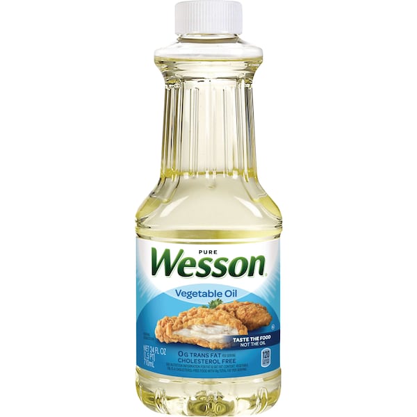 Wesson Wesson Pure Vegetable Oil 0 G Trans Fat Cholesterol Free 24 oz., PK12 - 2700061226