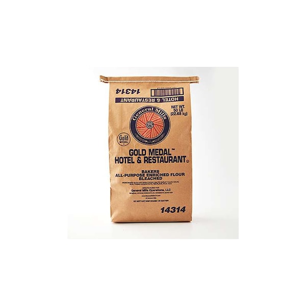 Gold Medal Hotel & Restaurant Bakers All Purpose Enriched Bleached Flour 50lbs - 16000-14314
