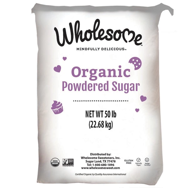 Wholesome Sweetener Wholesome Sweeteners Organic Powdered Sugar (6X) 50lbs - 45004