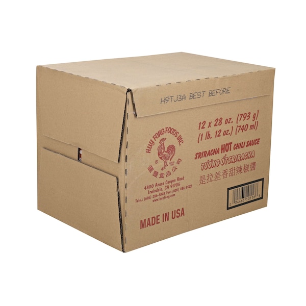 Huy Fong Huy Fong Sriracha Chili Sauce 28 oz., PK12 - HFSR28