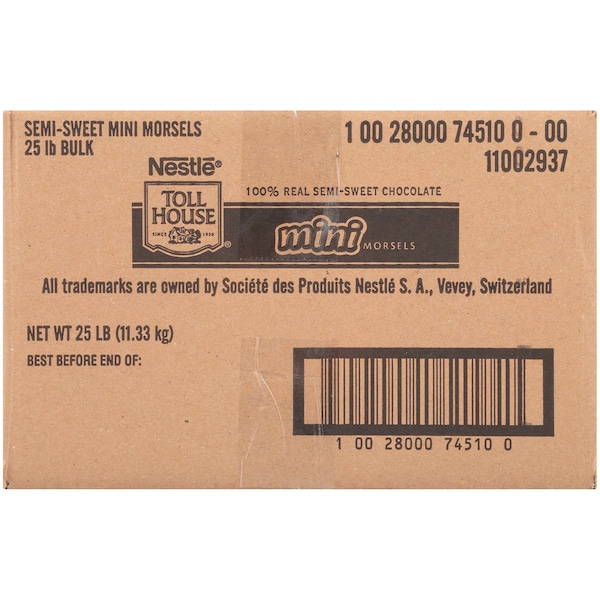 Tollhouse Tollhouse Mini Bulk Semi Sweet Morsels 25lbs - 10028000745100