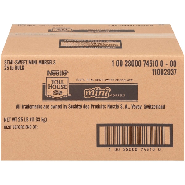 Tollhouse Tollhouse Mini Bulk Semi Sweet Morsels 25lbs - 10028000745100