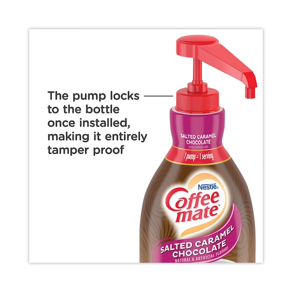 Coffee Mate Liquid Creamer Pump Bottle, Salted Caramel, 1.5 Liter Pump Bottle, 2PK - 12323367