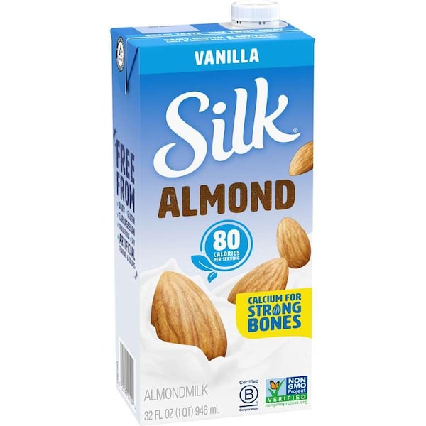 Silk Silk Aseptic Vanilla Almond Milk 32 oz. Bottle, PK6 - 101896