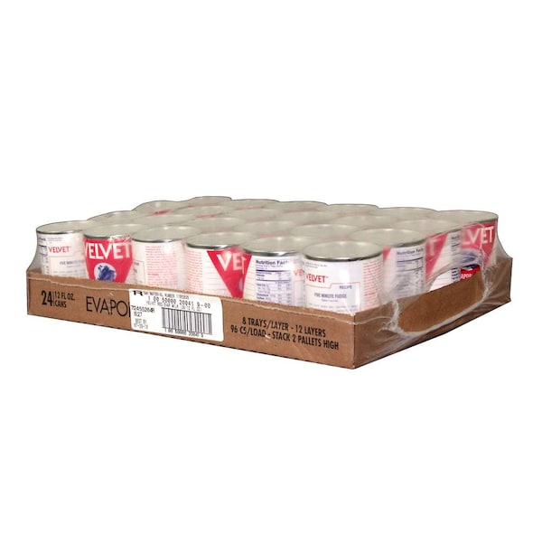 Velvet Velvet Evaporated Milk 12 fl. oz., PK24 - 10050000200419