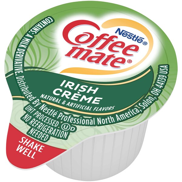 Coffee Mate Coffee-Mate Irish Crme Single Serve Liquid Creamer .375 oz., PK180 - 10050000350121