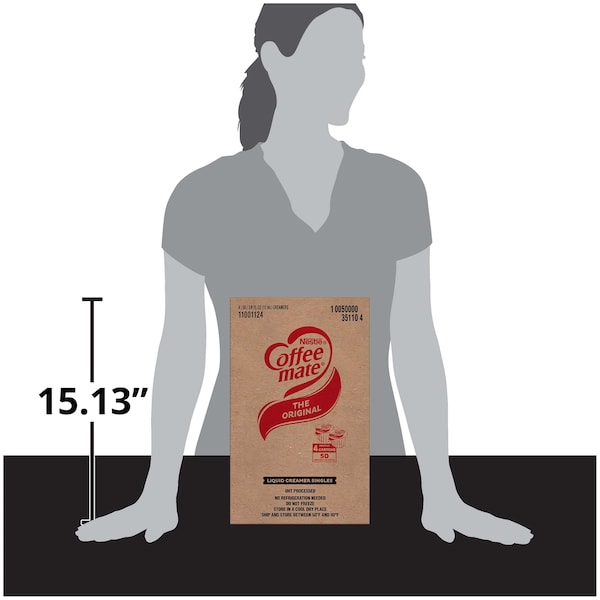 Coffee Mate The Original Single Serve Liquid Creamer .32 oz. Cup, PK200 - 10050000351104