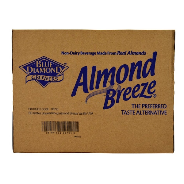 Almond Breeze Almond Breeze Unsweetened Vanilla Milk Substitute 64 oz. Carton, PK8 - 5791