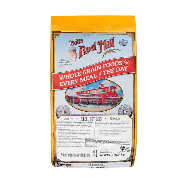 Bobs Red Mill Natural Foods Bob's Red Mill Gluten Free Steel Cut Oats 25lbs - 1980B25