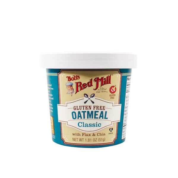 Bobs Red Mill Natural Foods Bob's Red Mill Gluten Free Classic Oatmeal Cup 1.81 oz. Cup, PK12 - 1368C0112