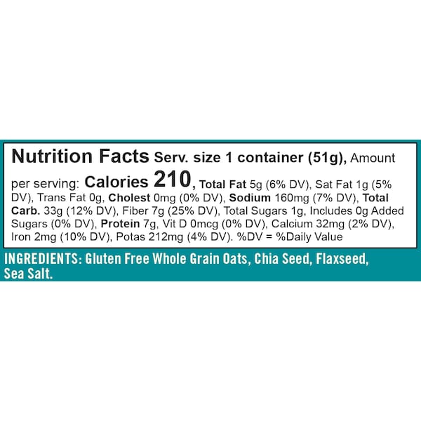 Bobs Red Mill Natural Foods Bob's Red Mill Gluten Free Classic Oatmeal Cup 1.81 oz. Cup, PK12 - 1368C0112