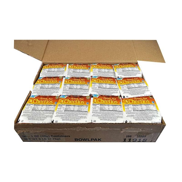 Cheerios Honey Nut Cheerios Whole Grain Oats Cereal 1 oz. Bowl, PK96 - 16000-11918