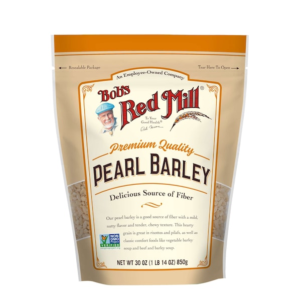 Bobs Red Mill Natural Foods Bob's Red Mill Pearl Barley 30 oz. Resealable Pouches, PK4 - 1070S304