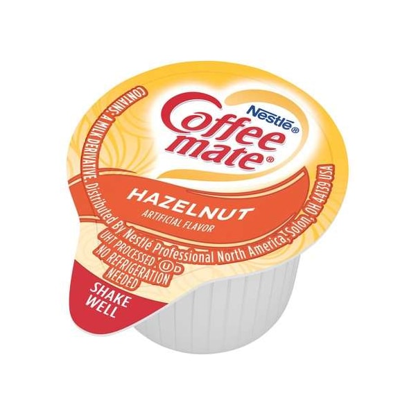 Coffee Mate Coffee-Mate Hazelnut Single Serve Liquid Creamer .375 oz., PK180 - 10050000350800
