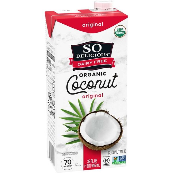So Delicious Dairy Free So Delicious Dairy Free Coconut Original Aseptic 32 fl. oz., PK12 - 136629