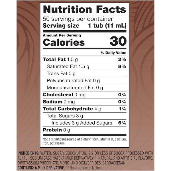 Coffee Mate Coffee-Mate Cafe Mocha Single Serve Liquid Creamer .375 oz. Cup, PK200 - 10050000351159