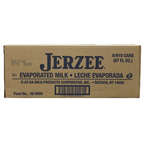 Jerzee Jerzee Evaporated Milk 97 oz., PK6 - 81001-593416