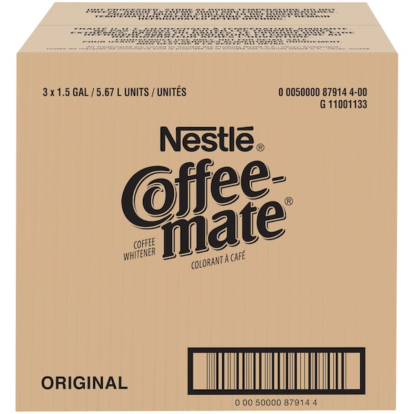 Coffee Mate Coffee-Mate The Original Liquid Creamer 1.5 gal., PK3 - 00050000879144