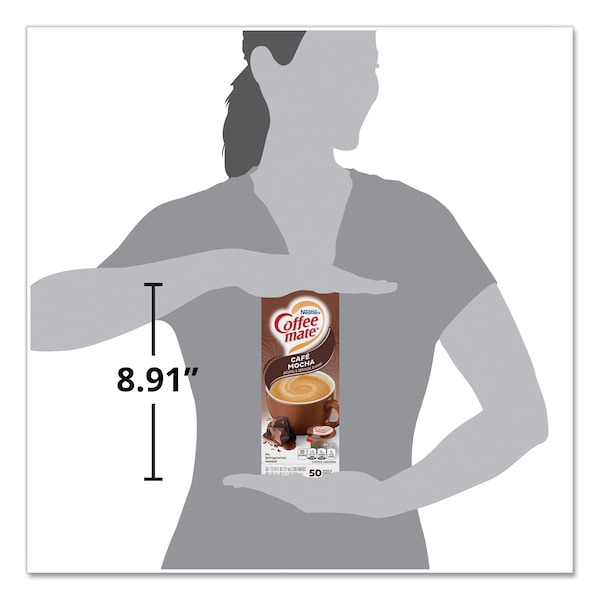 Coffee Mate Liquid Creamer, Cafe Mocha, 0.375 oz., PK50 - NES35115