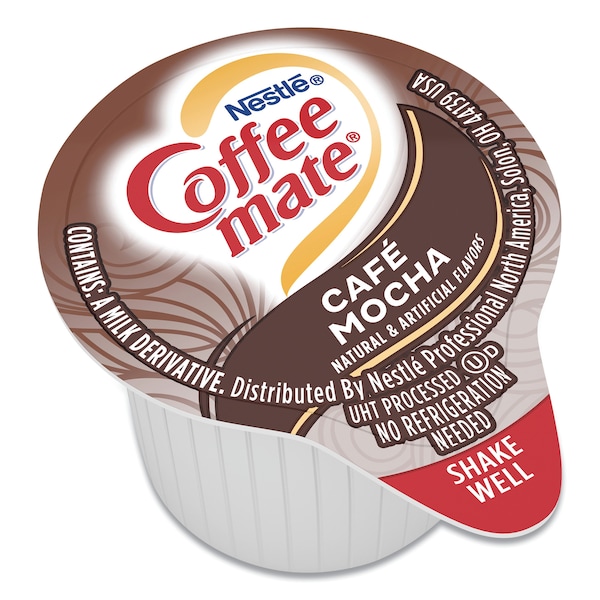 Coffee Mate Liquid Creamer, Cafe Mocha, 0.375 oz., PK50 - NES35115