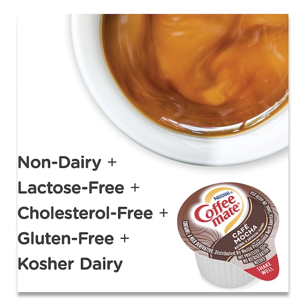 Coffee Mate Liquid Creamer, Cafe Mocha, 0.375 oz., PK50 - NES35115