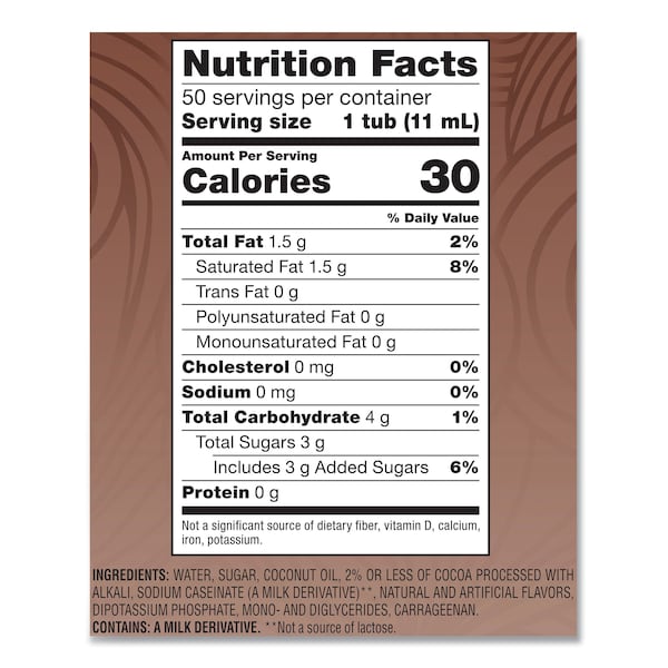 Coffee Mate Liquid Creamer, Cafe Mocha, 0.375 oz., PK50 - NES35115