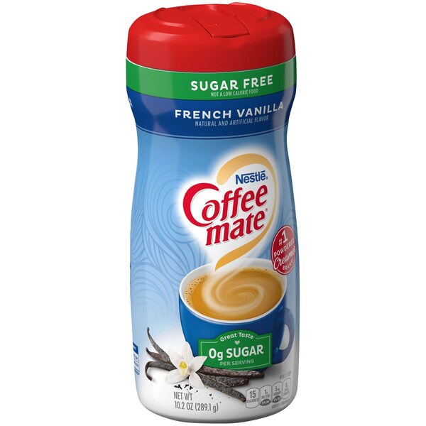Coffee Mate Sugar Free French Vanilla Powder Creamer 10.2 oz., PK6 - 00050000387717