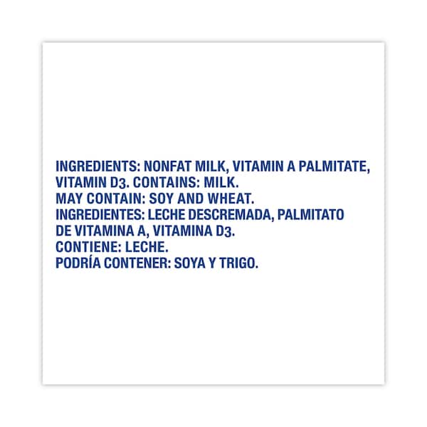 Carnation Instant Nonfat Dry Milk, Unsweetened, 22.75 oz Canister, PK4 - 12428935