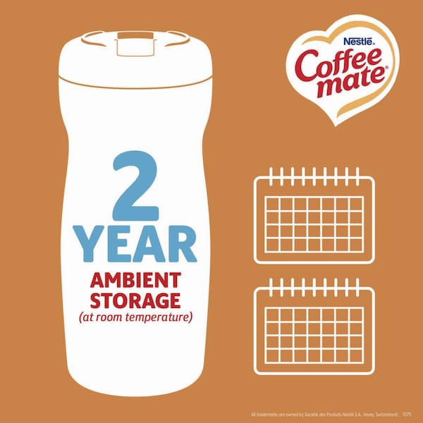 Coffee Mate Original Lite Powdered Creamer, 11 oz Canister - 005000074185