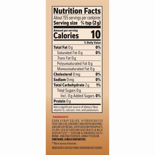 Coffee Mate Original Lite Powdered Creamer, 11 oz Canister - 005000074185