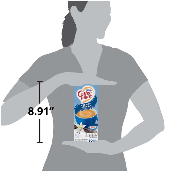 Coffee Mate French Vanilla Single Serve Liquid Creamer .375 oz. Cup, PK200 - 10050000351708