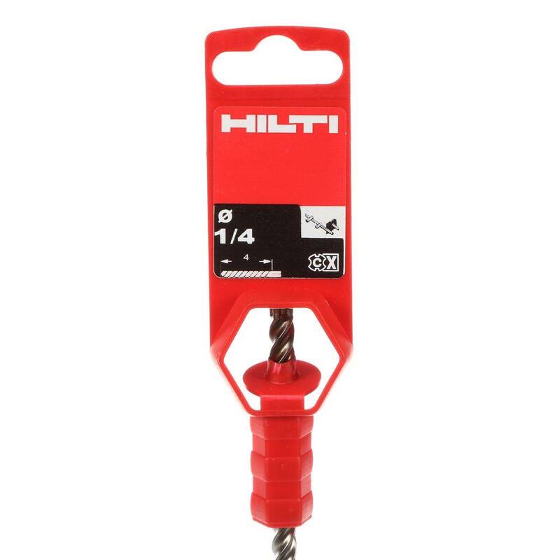 Broca martillo para albañilería estilo SDS-Plus Hilti TE-CX de 1/4 pulg. x 6 pulg. - 435000.
