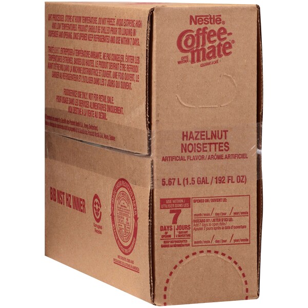 Coffee Mate Coffee-Mate Hazelnut Liquid Creamer 1.5 gal., PK3 - 00050000550104
