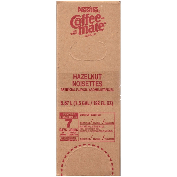 Coffee Mate Coffee-Mate Hazelnut Liquid Creamer 1.5 gal., PK3 - 00050000550104