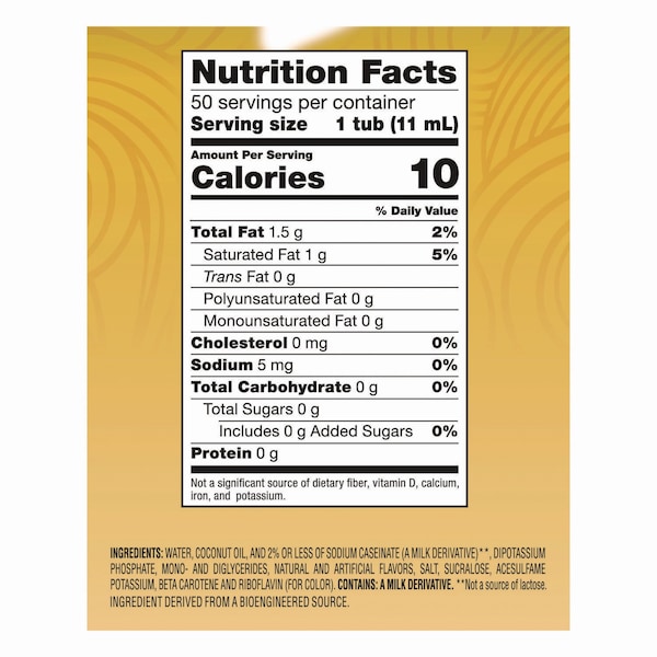 Coffee Mate Liquid Coffee Creamer, Sugar-Free Hazelnut, 0.38 oz Mini Cups, PK50 - 98468BX