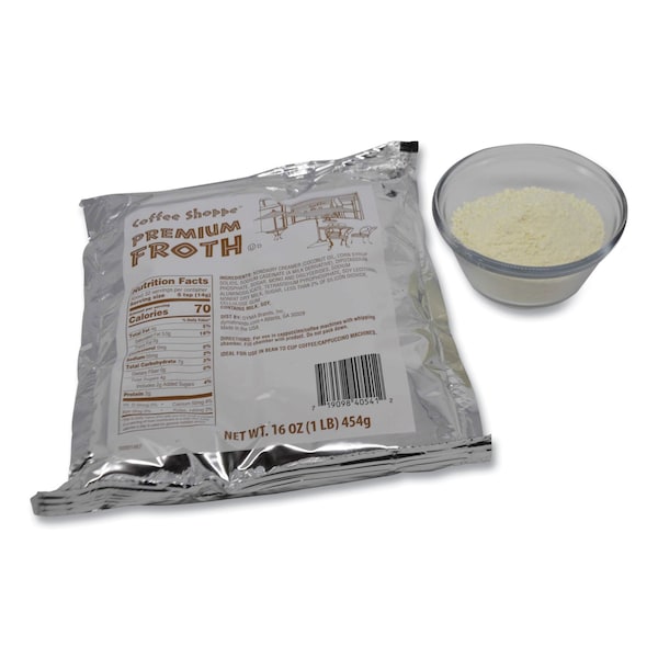 Coffee Shoppe Premium Froth Topping, 1 lb Bag - DIX40541
