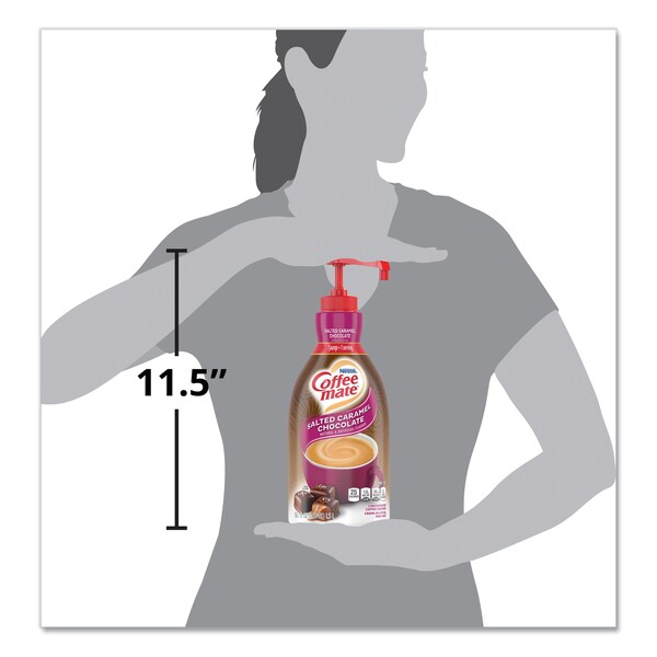 Coffee Mate Liquid Creamer Pump Bottle, Salted Caramel Chocolate, 1.5 Liter - 79976