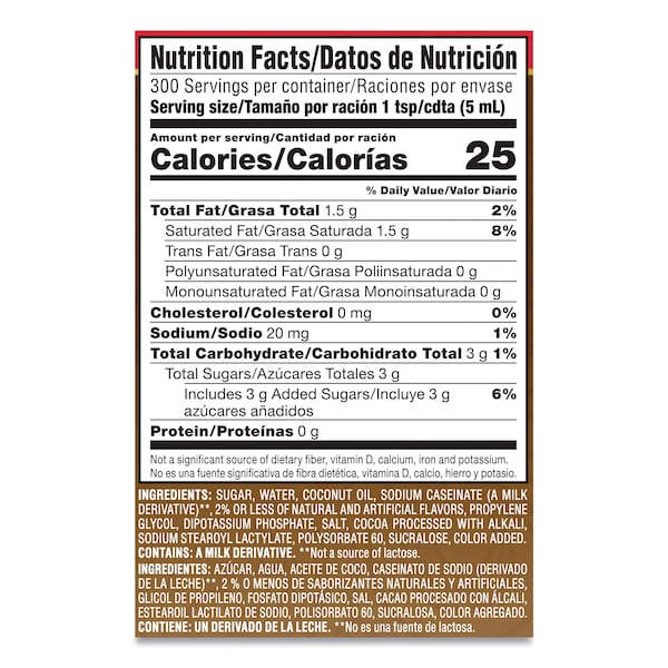 Coffee Mate Liquid Creamer Pump Bottle, Salted Caramel Chocolate, 1.5 Liter - 79976