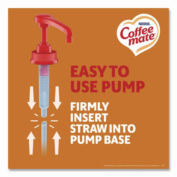Coffee Mate Liquid Creamer Pump Bottle, Salted Caramel Chocolate, 1.5 Liter - 79976