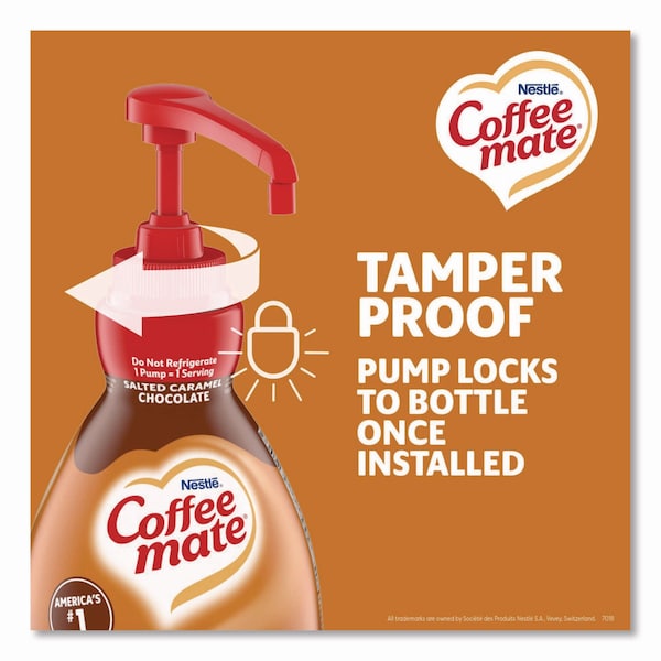 Coffee Mate Liquid Creamer Pump Bottle, Salted Caramel Chocolate, 1.5 Liter - 79976