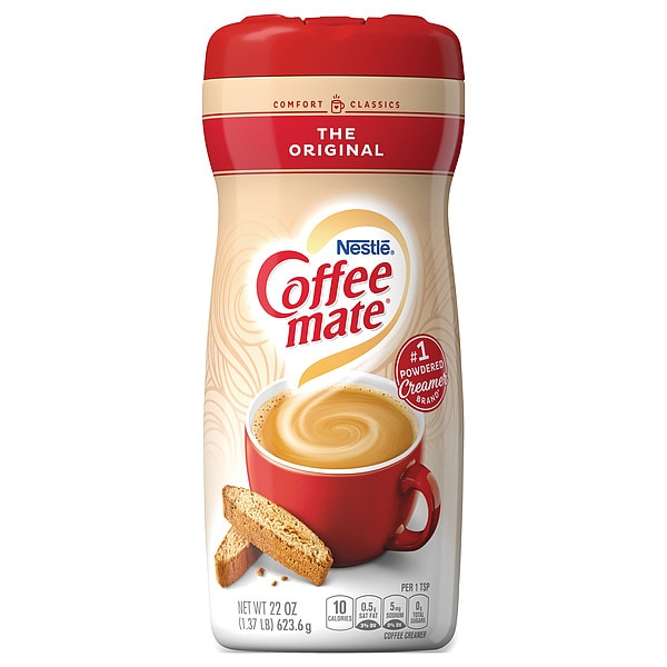 Coffee Mate Non-Dairy Powdered Creamer, Original, 22 oz Canister, PK12 - 30212