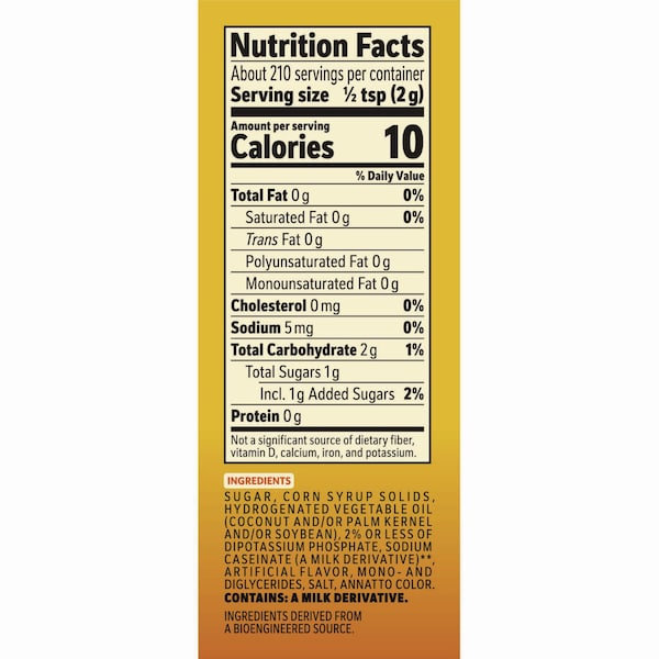 Coffee Mate Hazelnut Creamer Powder, 15 oz Canister - 00050000494002