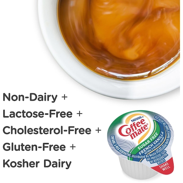 Nestle Professional Creamer, French Vanilla, Sugar Free, PK50 - 91757