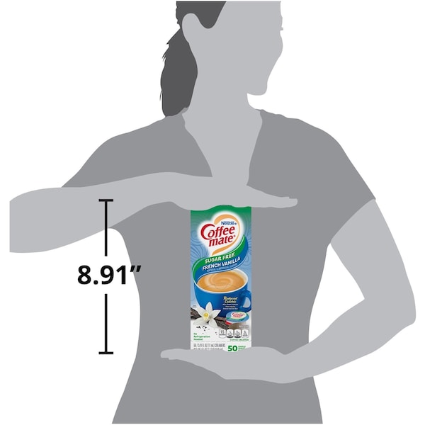 Nestle Professional Creamer, French Vanilla, Sugar Free, PK50 - 91757