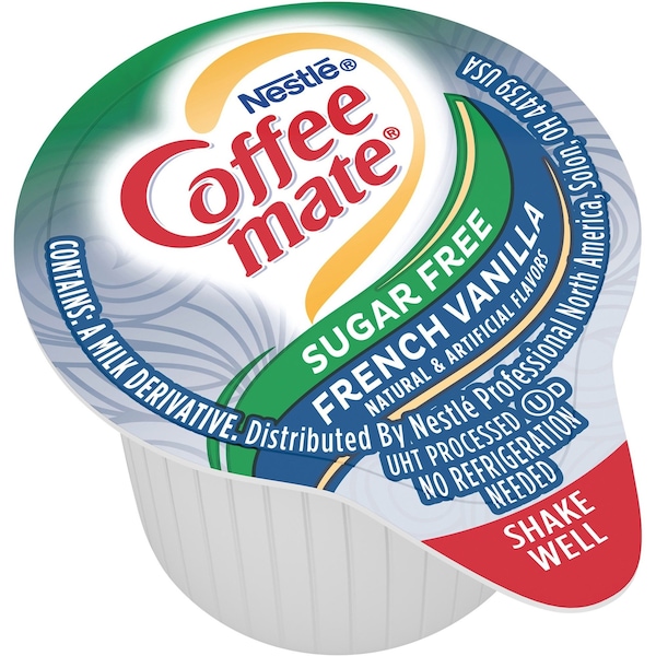 Nestle Professional Creamer, French Vanilla, Sugar Free, PK50 - 91757