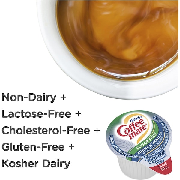 Nestle Professional Creamer, French Vanilla, Sugar Free, PK50 - 91757