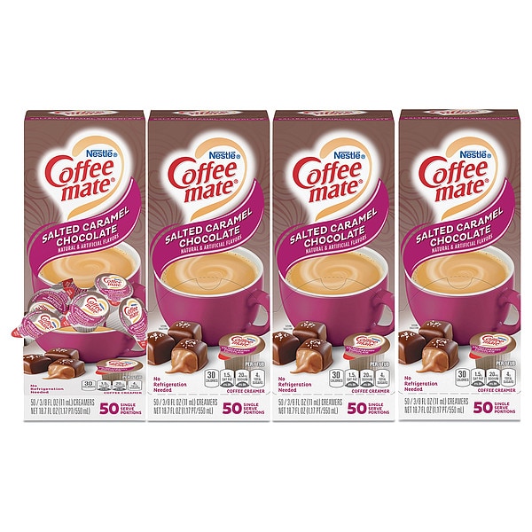 Coffee Mate Liquid Coffee Creamer, Italian Sweet Cream, 0.38 oz Mini Cups, PK200 - 5000084652