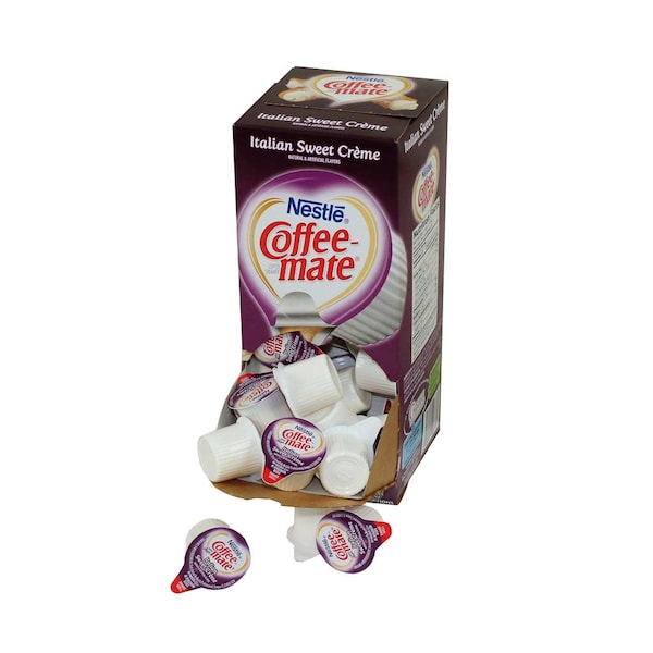 Nestle Italian Sweet Creme Single Serve Liquid Creamer .375 oz. Cup, PK200 - 00050000846528