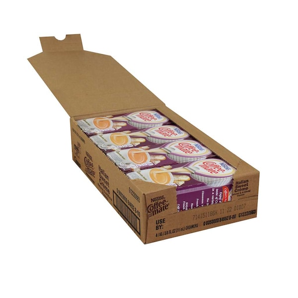 Nestle Italian Sweet Creme Single Serve Liquid Creamer .375 oz. Cup, PK200 - 00050000846528
